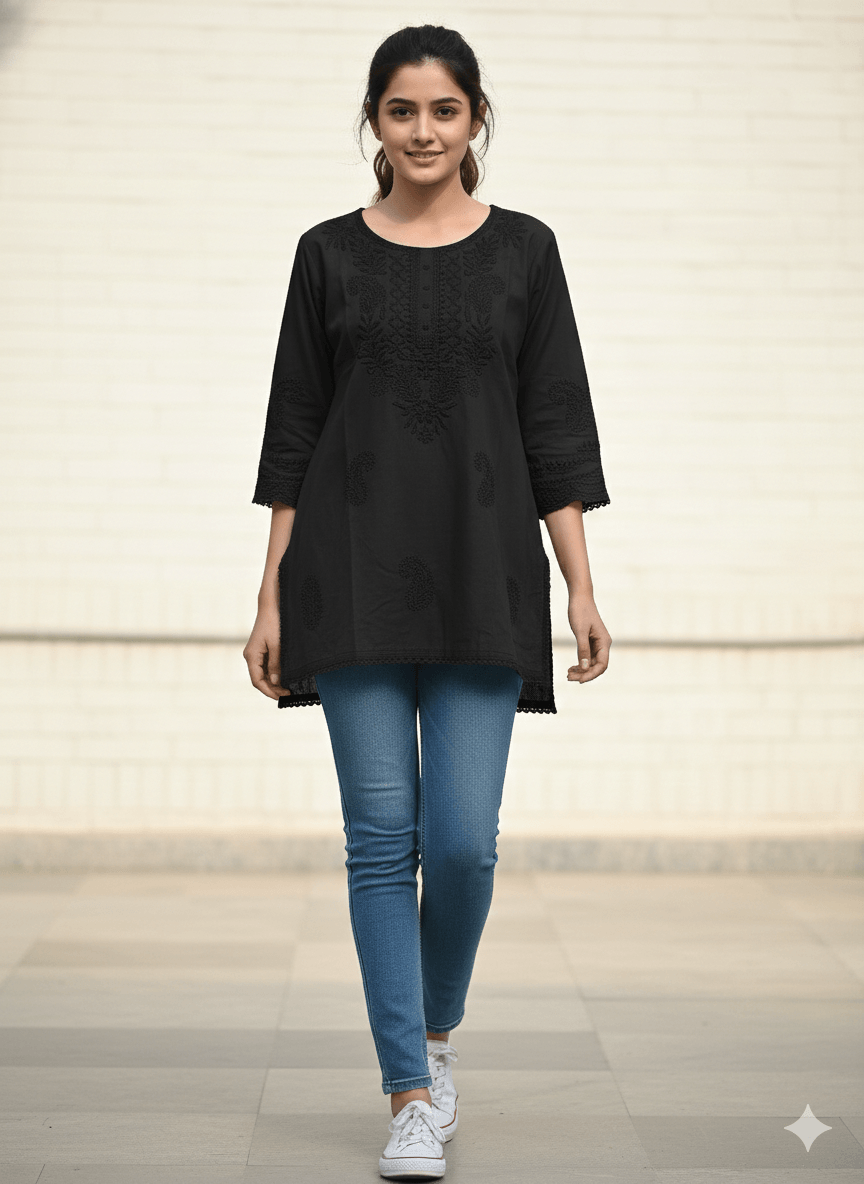 Chikankari Style Casual Top